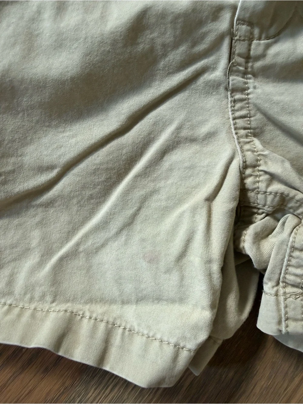 Ralph Lauren Tan Elastic-Waist Cotton Shorts